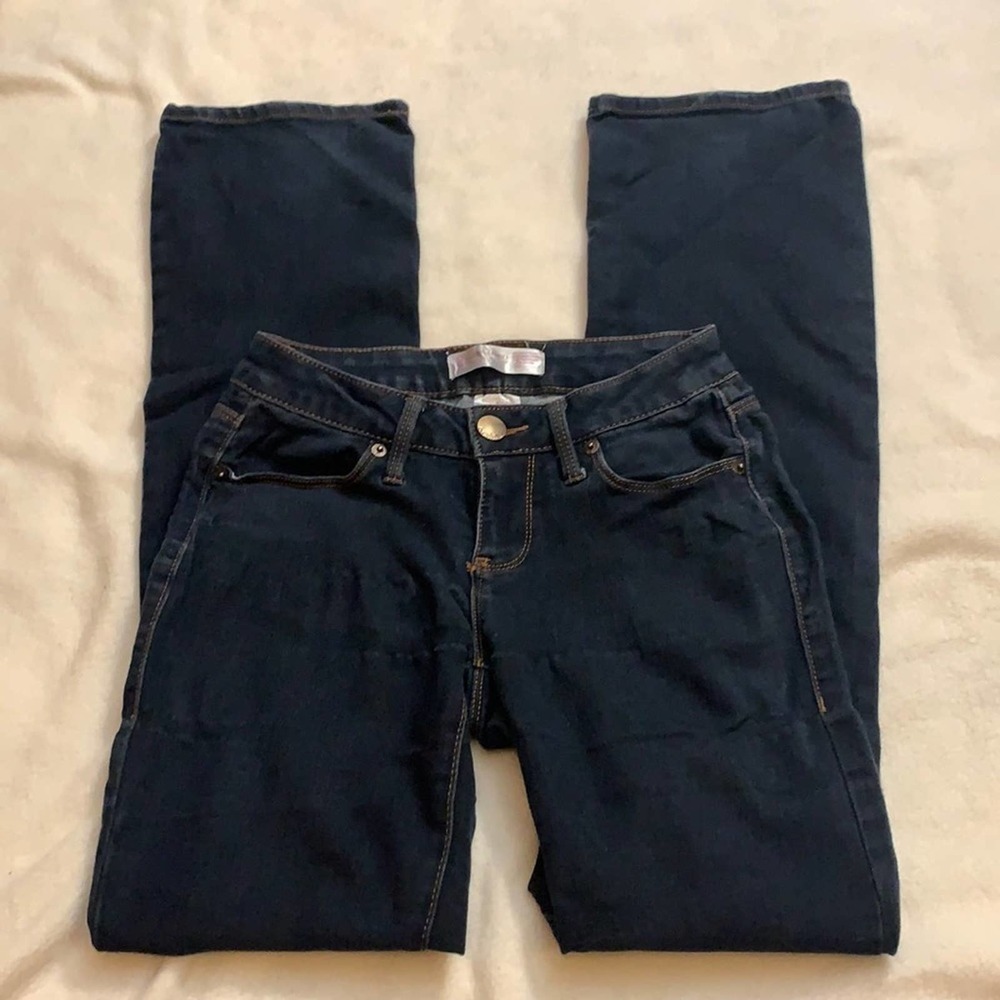 No Boundaries Dk Navy Stretchy Jeans- Size 1